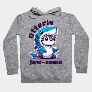 Utterly Awesome Team Otter and Shark Hoodie